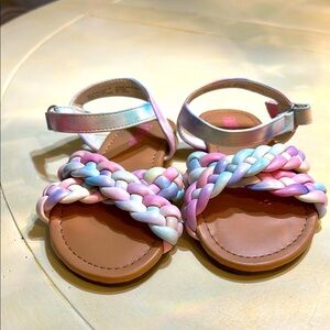 Kids Braided Sandals - Multicolor by FAB KIDS size 10